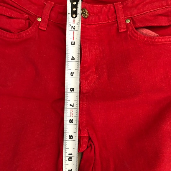 Kate Spade Play Hooky red low rise skinny jean - Picture 11 of 14